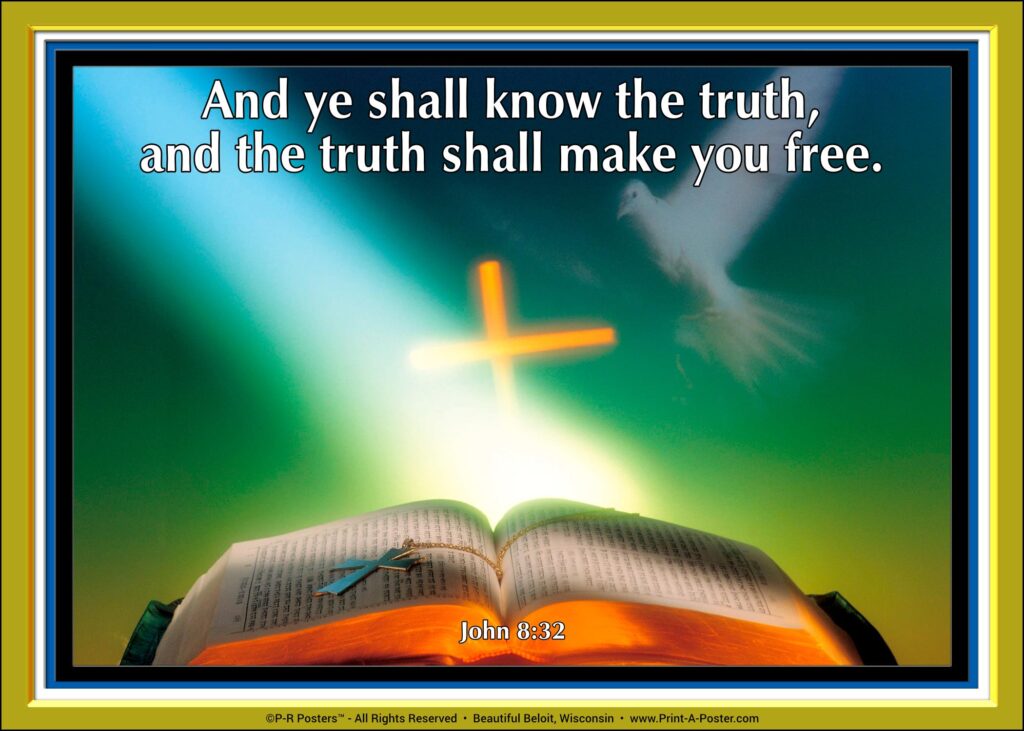 8811 And ye shall know the truth... FREE Printable Mini-poster