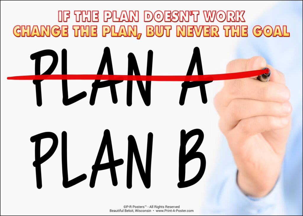 0643 If the plan doesn't work... FREE Printable Mini-poster