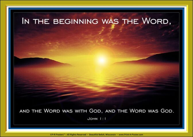 8809 In the beginning was the word... FREE Printable Mini-poster