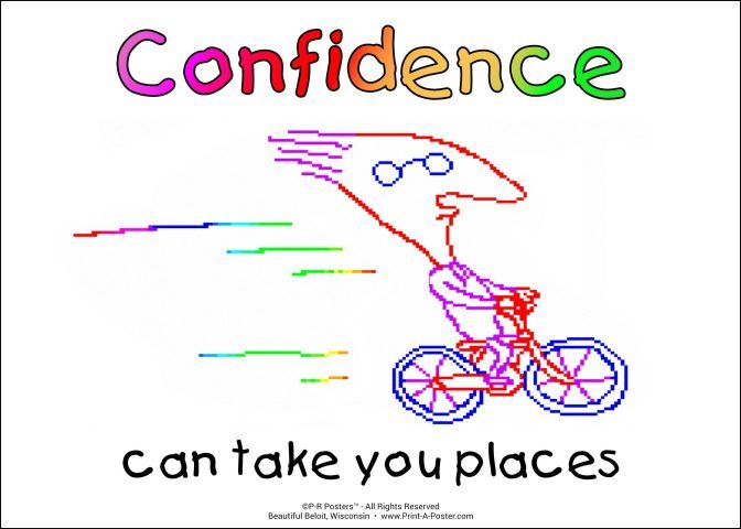 0063 Confidence can take you places... FREE Printable Mini-poster