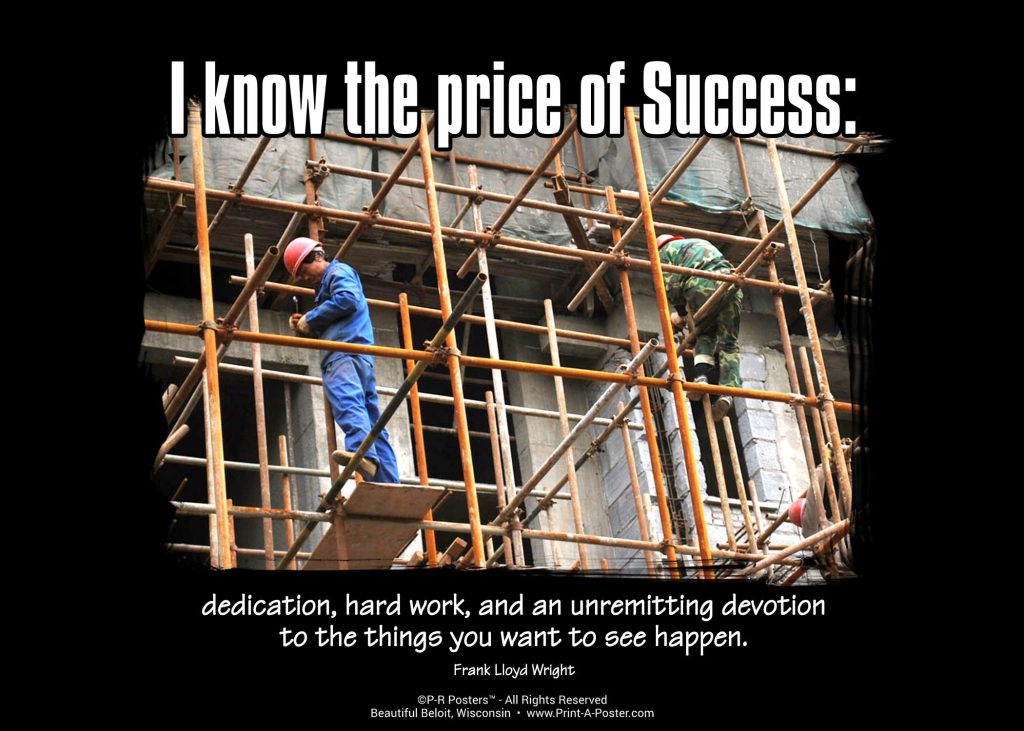0136 I know the price of Success... FREE Printable Mini-poster