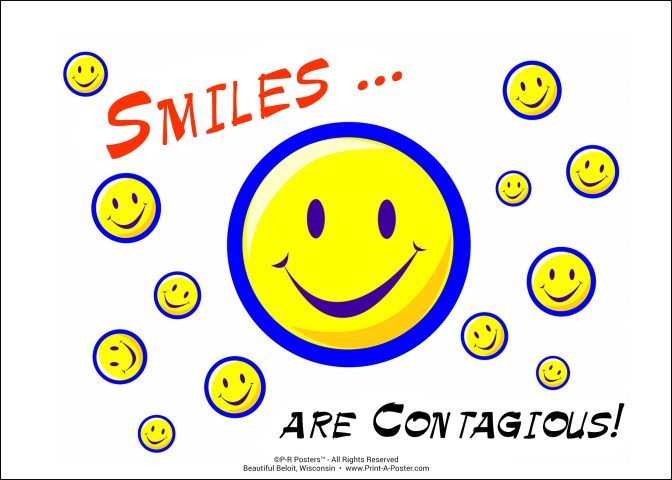 0013 Smiles are Contagious... FREE Printable Mini-poster
