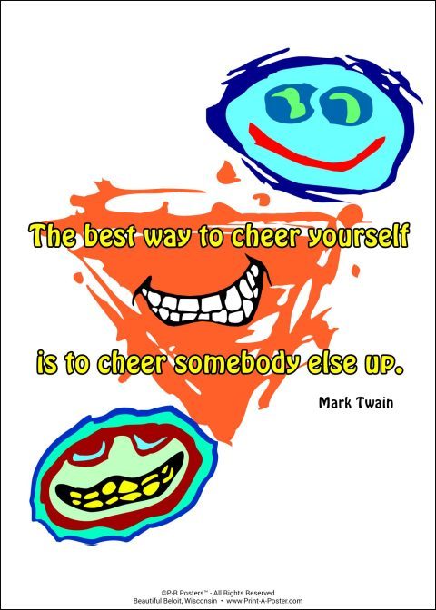 0138 The best way to cheer yourself... FREE Printable Mini-poster