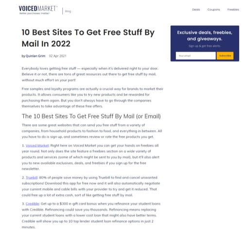 Free Stuff By Mail In 2022