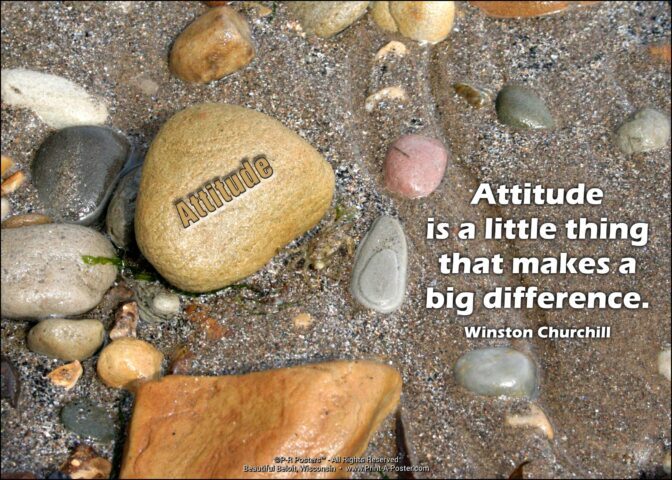 0534 Attitude is a little thing... FREE Printable Mini-poster